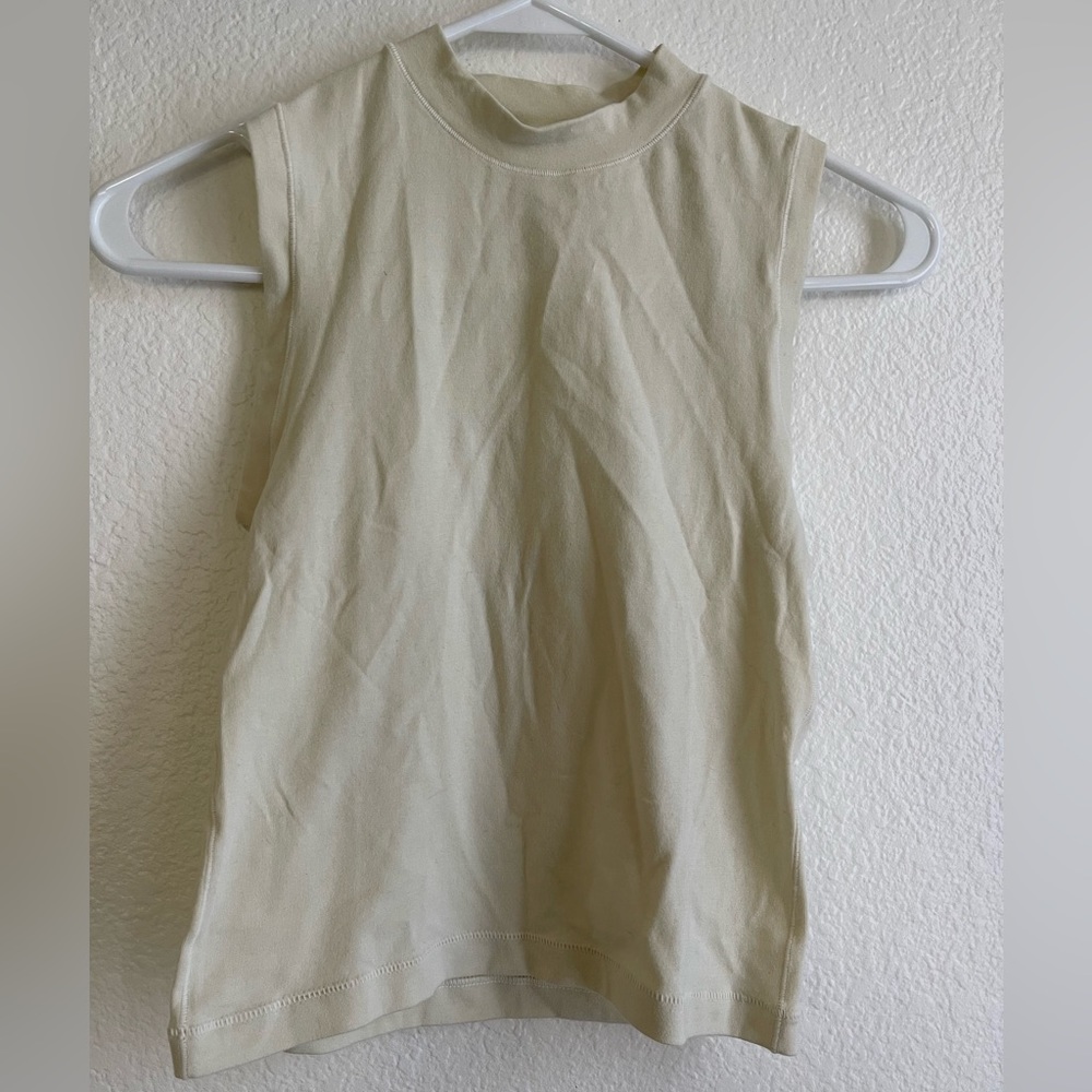 SKIMS Cotton Jersey Mock Neck Tank